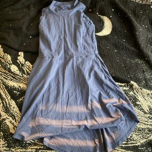 Toad and Co. mock neck blue dress